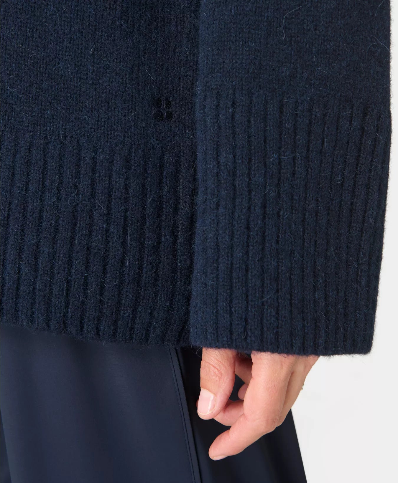 Alpine Wool Crew Neck in Navy