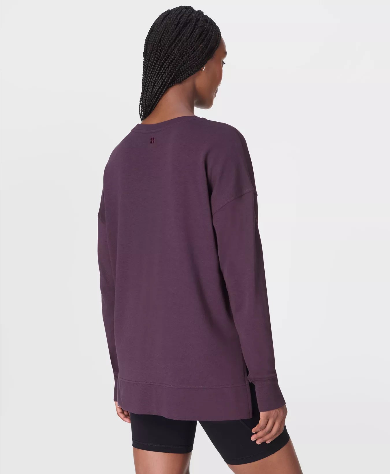 After Class Longline Sweatshirt in Neptune Purple