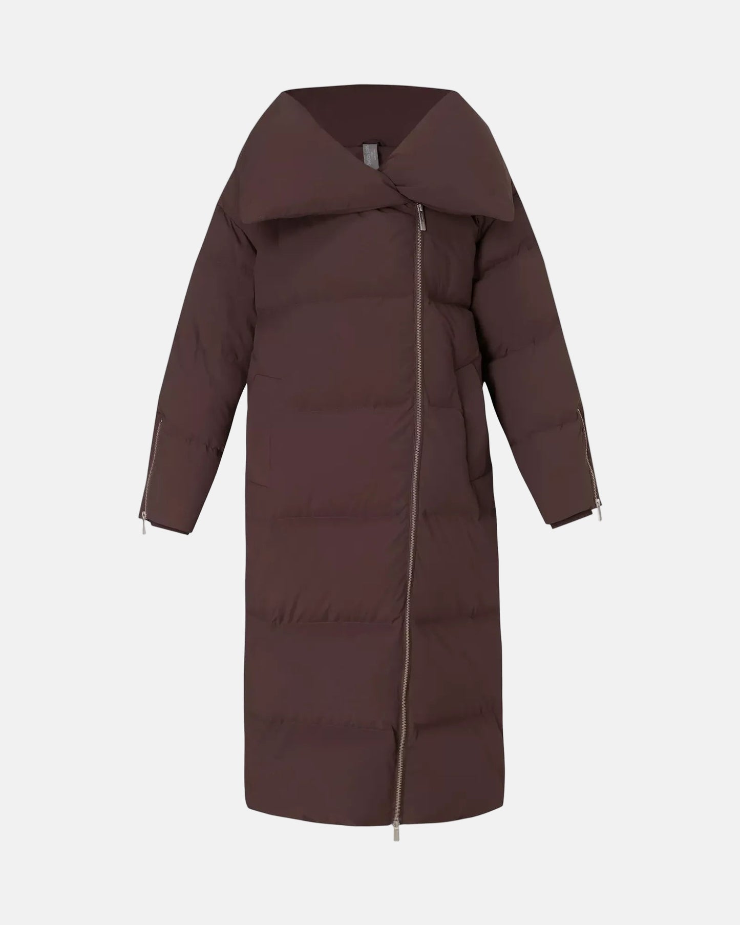 Nimbus Cloud Longline Puffer in Sable Brown