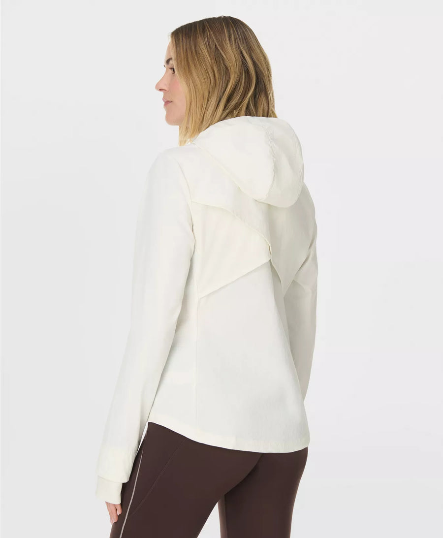 Ultimate Train Water Resistant Jacket in Lily White