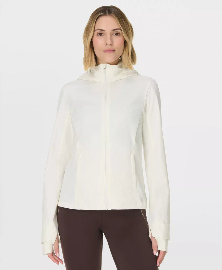 Ultimate Train Water Resistant Jacket in Lily White