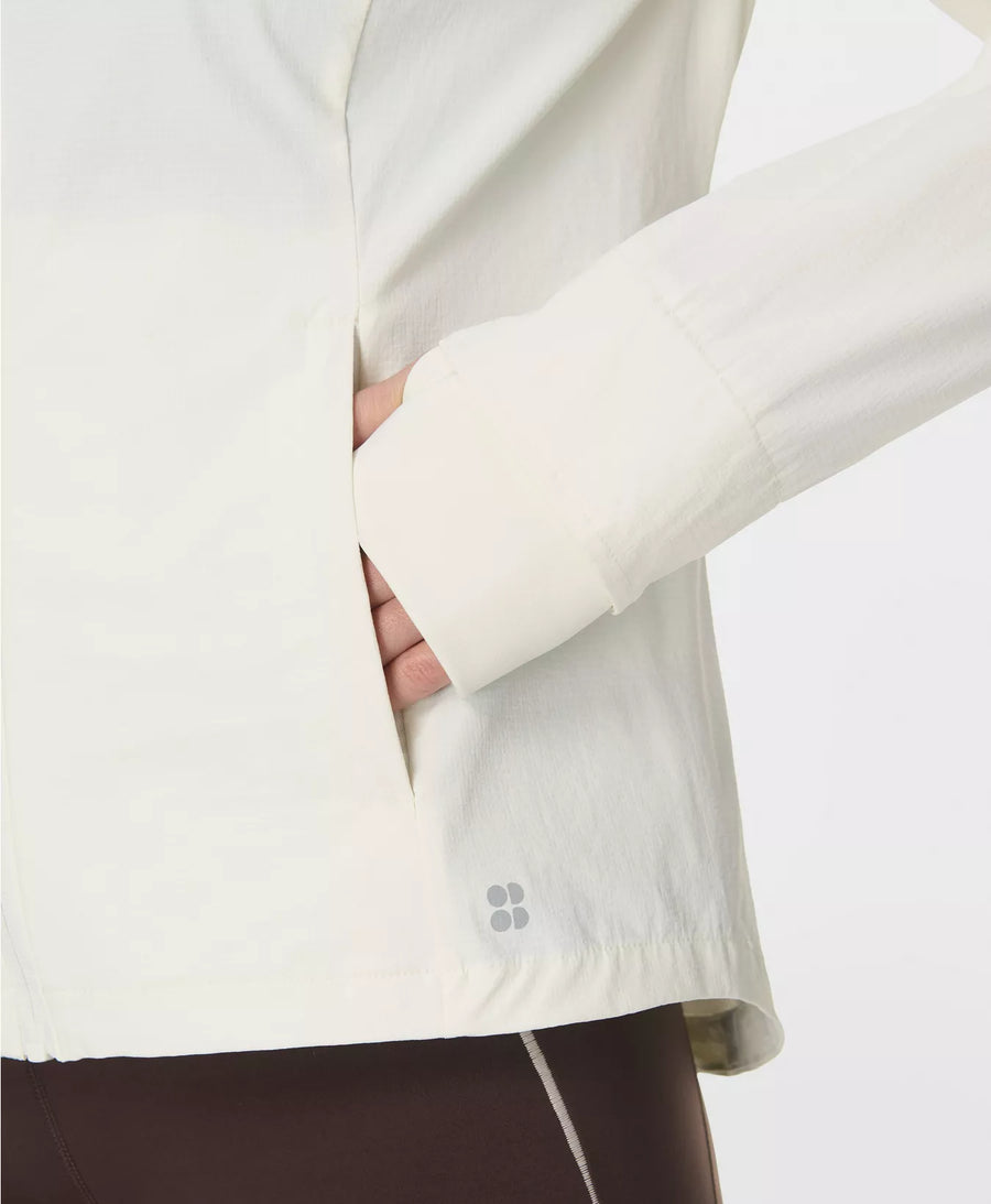 Ultimate Train Water Resistant Jacket in Lily White