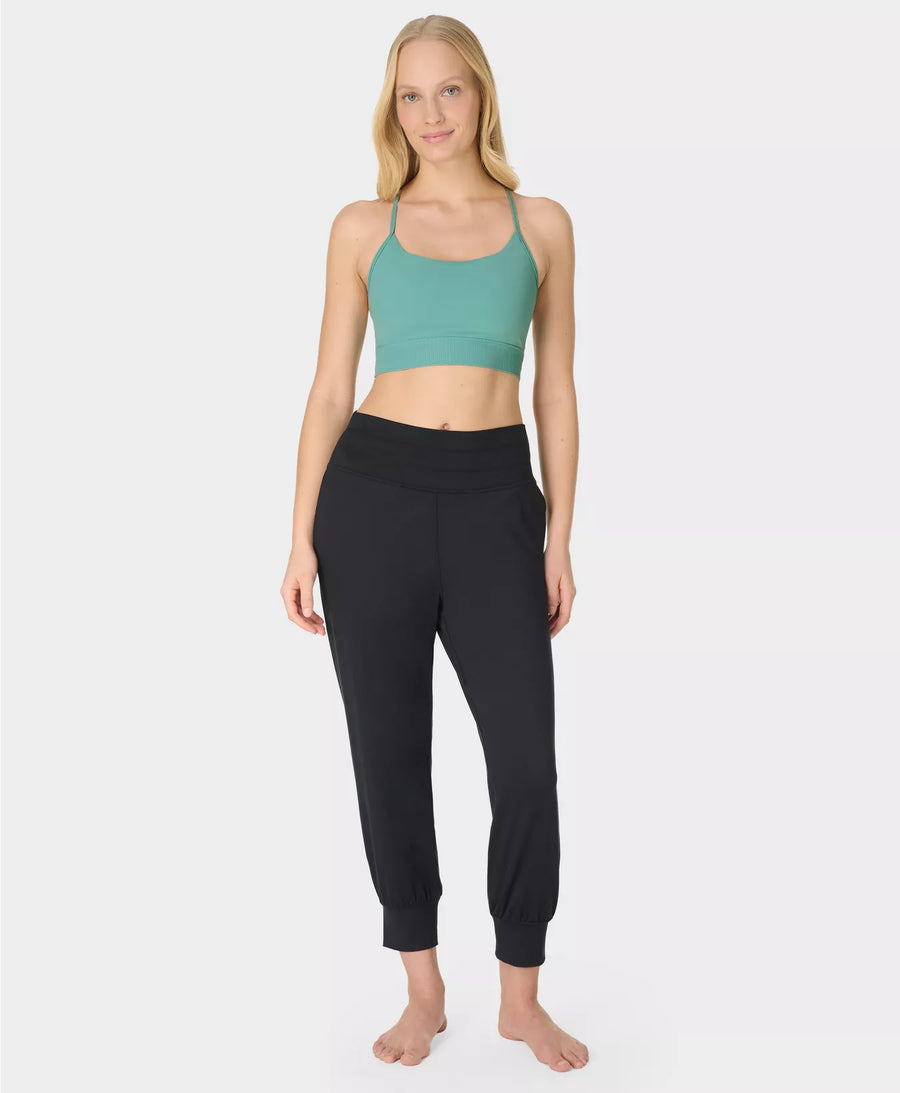 Ultimate Studio Ribbed Bra in Quartz Green