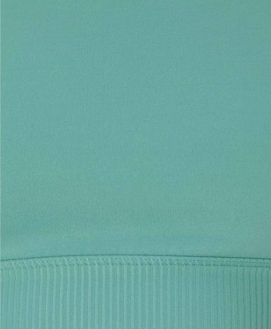 Ultimate Studio Ribbed Bra in Quartz Green