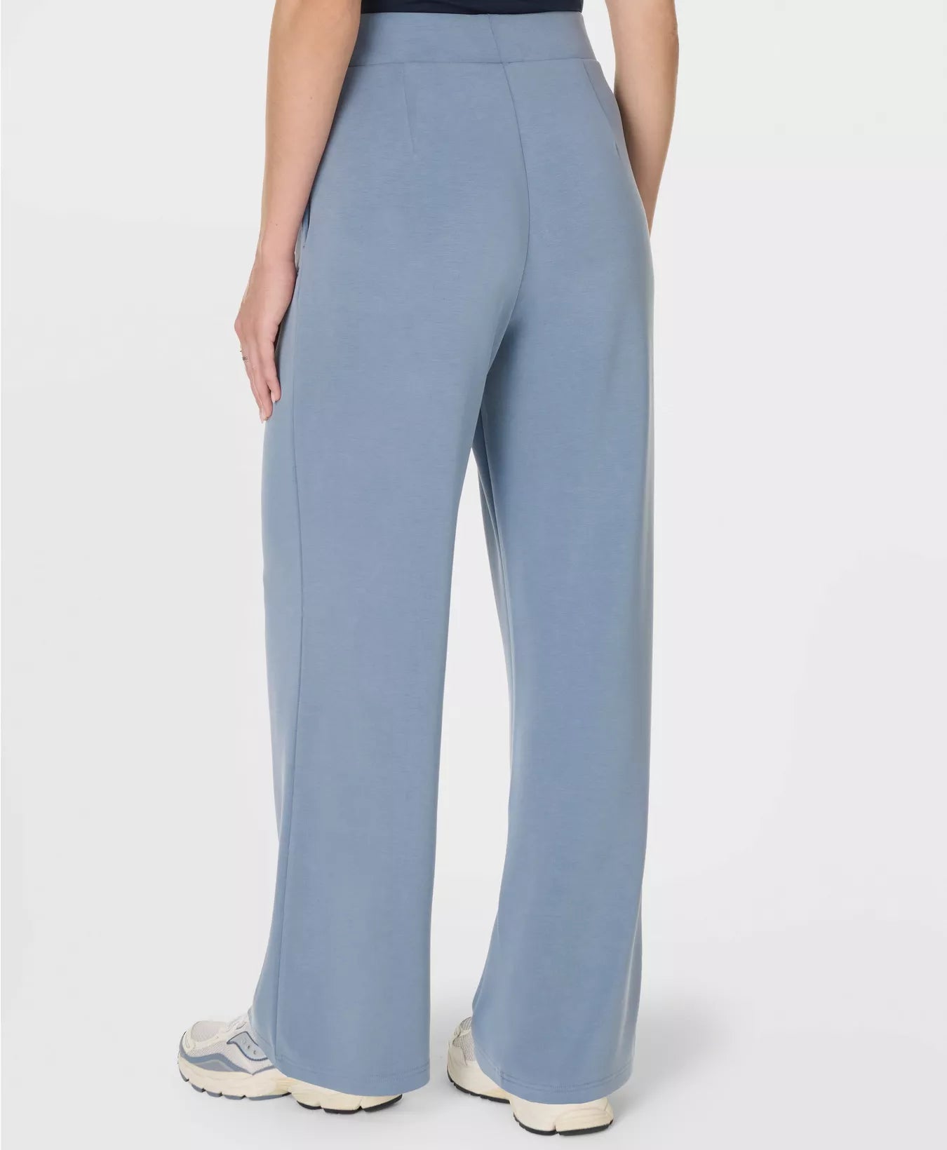 Sand Wash Wide Leg Trousers in Luxe Blue
