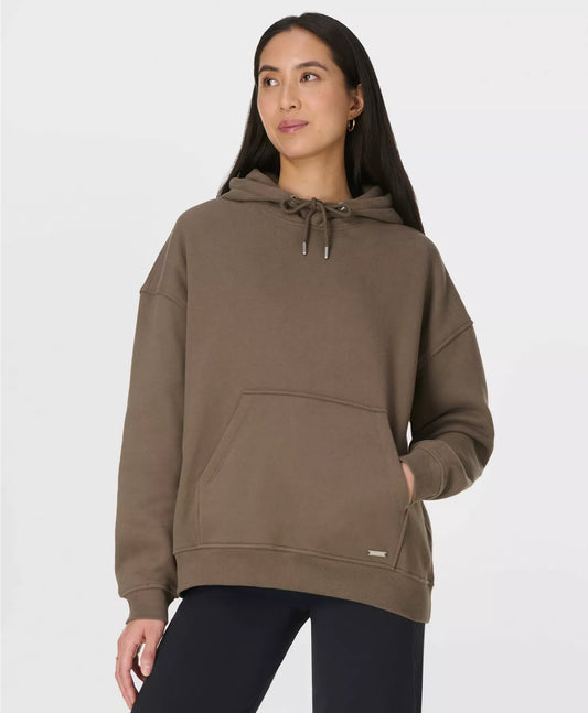 Premium Brushed Classic Hoodie in Dark Timber Brown