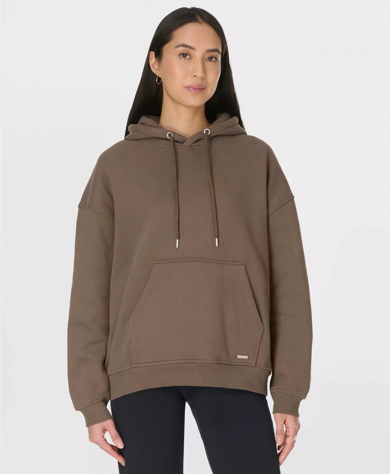 Premium Brushed Classic Hoodie in Dark Timber Brown