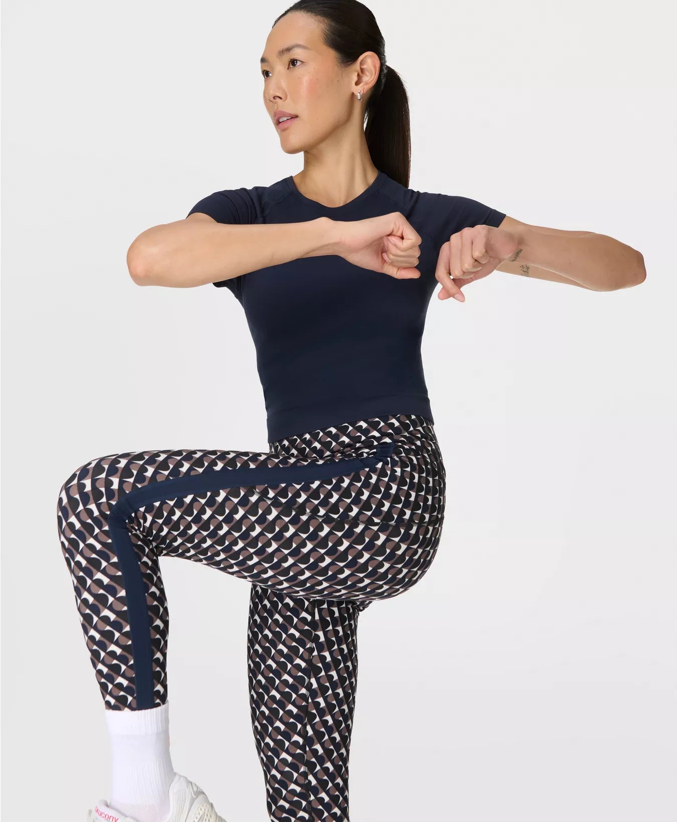 Power 7/8 Side Stripe Workout Leggings