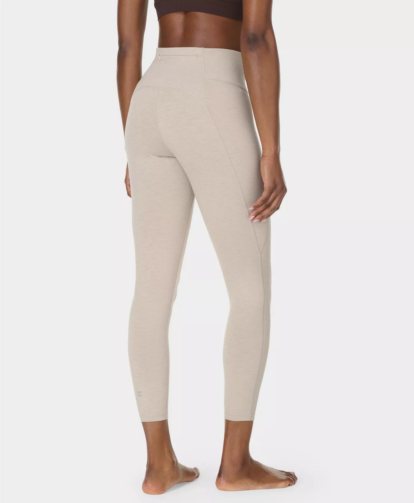 Ultimate Move 7/8 Marl Leggings in Dusk Beige