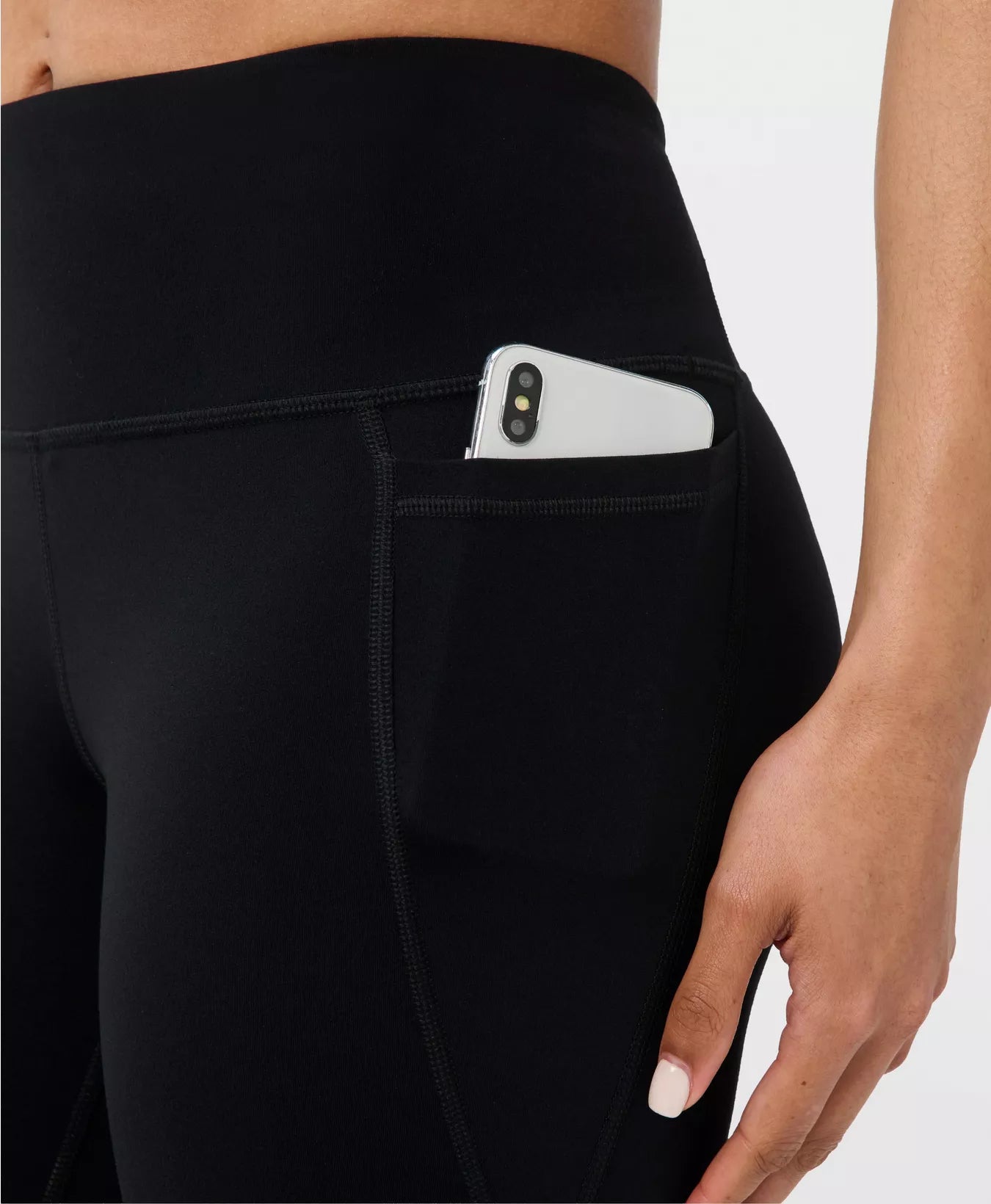 Ultimate Studio Yoga Crop Flare Trousers in Black