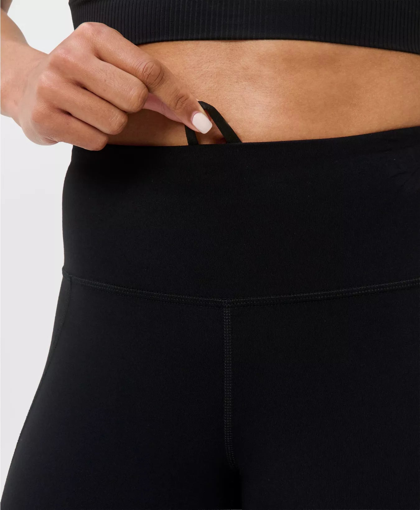 Ultimate Studio Yoga Crop Flare Trousers in Black