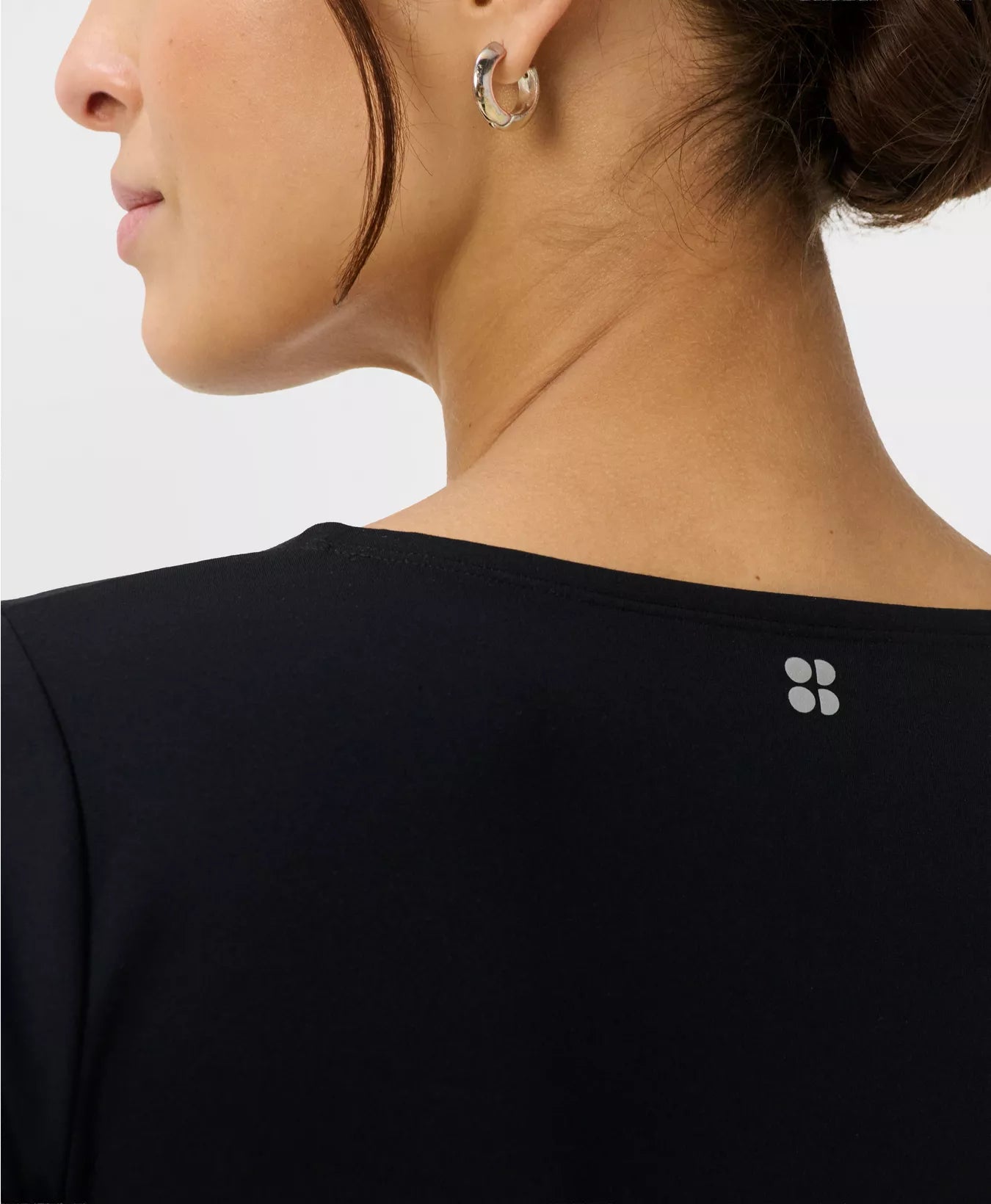 Ultimate Studio Yoga 3/4 Sleeve T-Shirt in Black