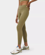 Power 7/8 Gym Leggings in Khaki Brown
