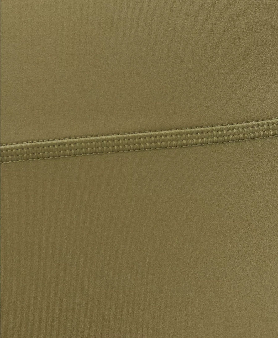 Power 7/8 Gym Leggings in Khaki Brown