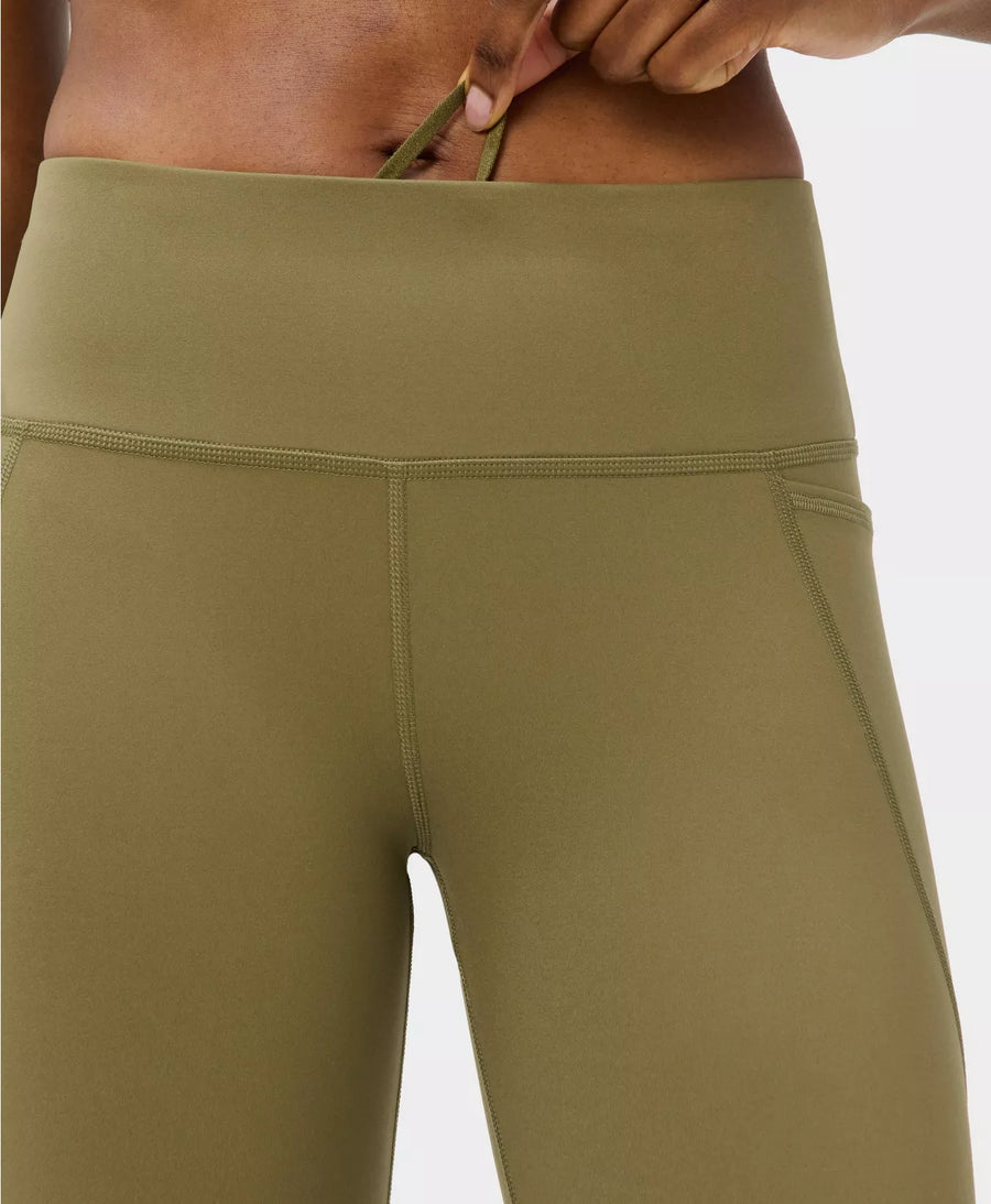Power 7/8 Gym Leggings in Khaki Brown