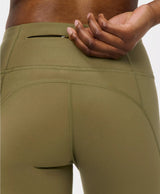Power 7/8 Gym Leggings in Khaki Brown