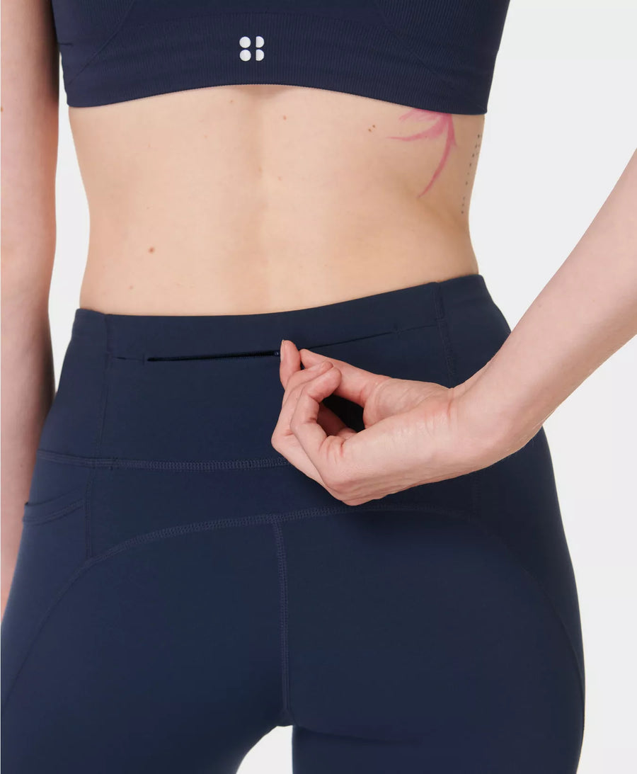 Power 7/8 Workout Legging in Navy Blue