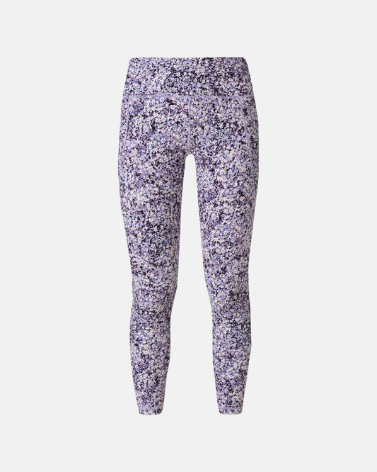 Power 7/8 Workout Leggings  Purple Meadow Print
