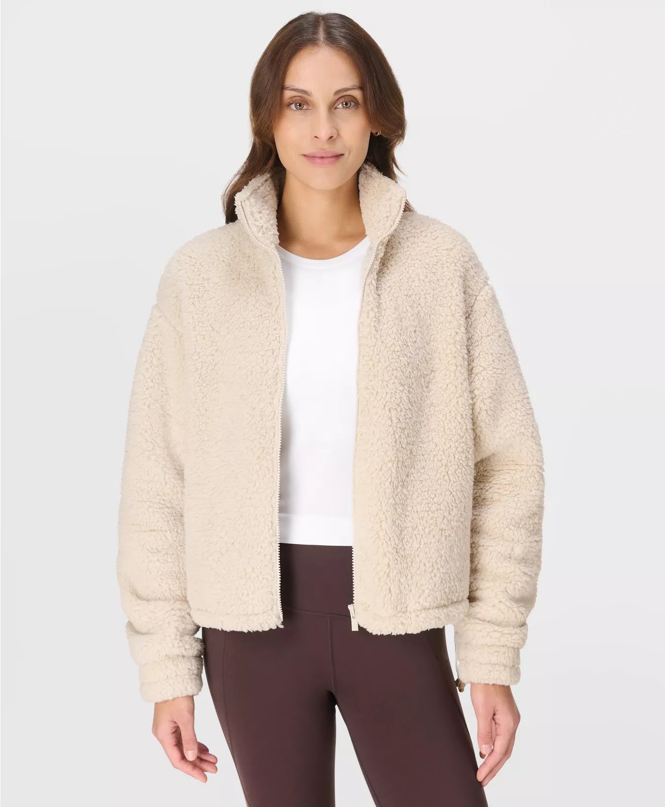 Canyon Fleece Zip Up Barley Beige