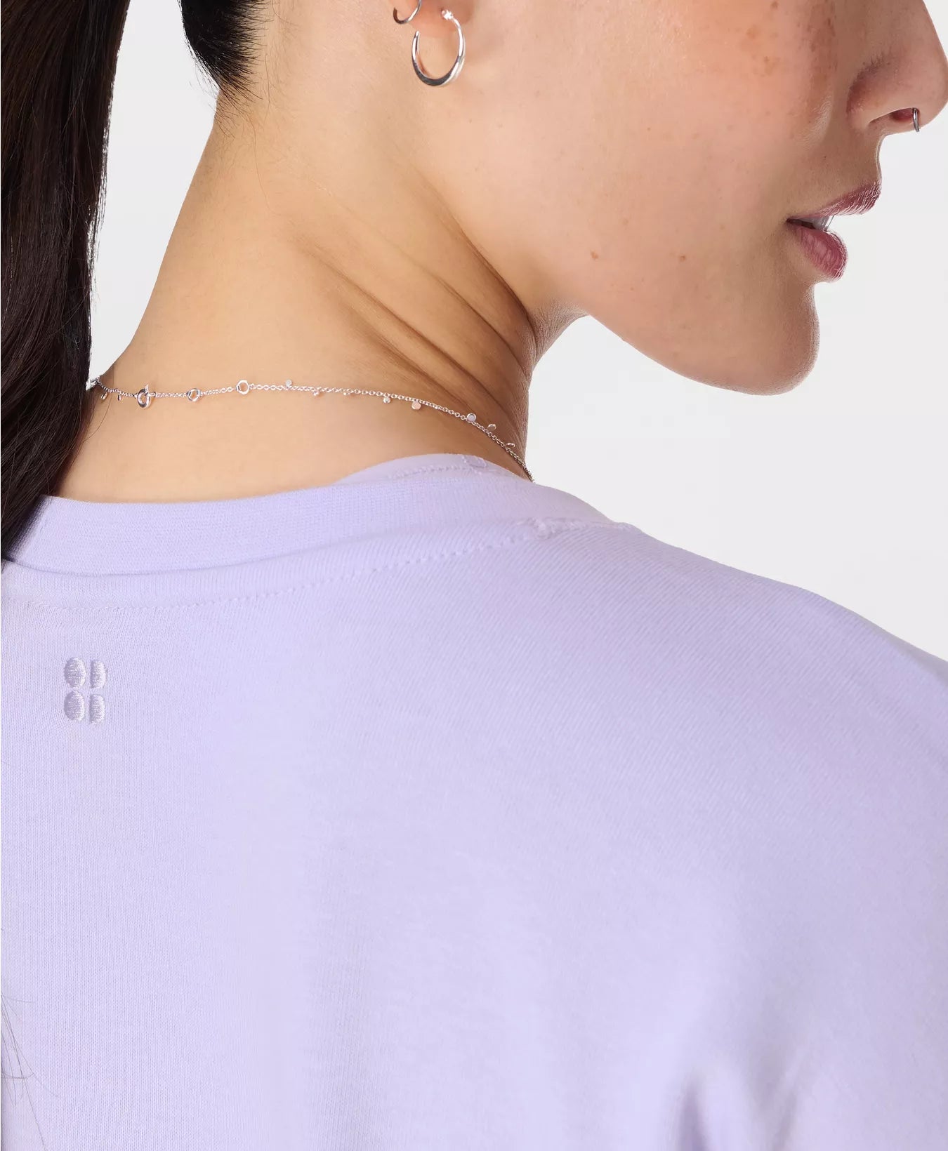 AFTERCLASS LONGLINE SWEATSHIRT - HEATHER PURPLE - SWEATY BETTY