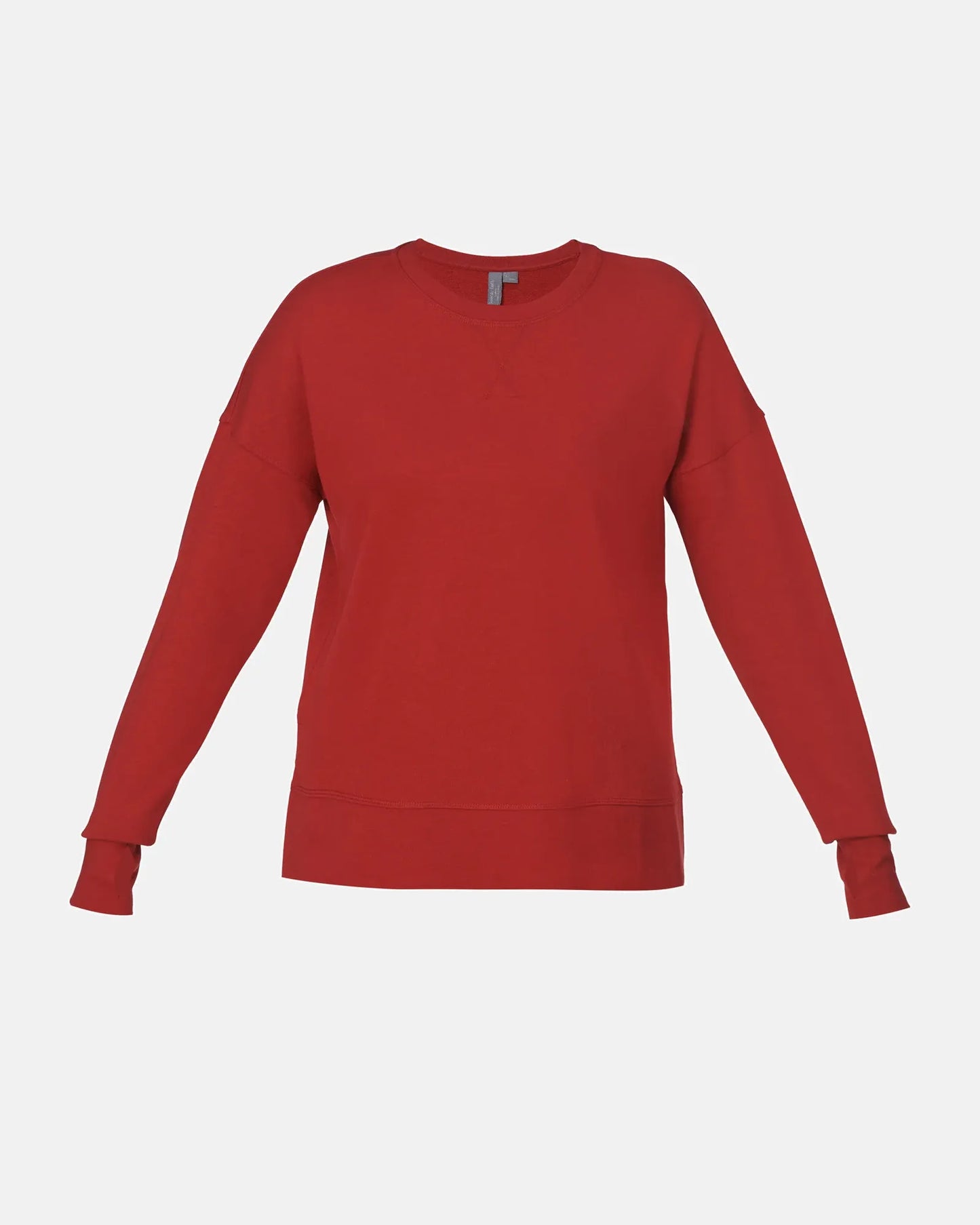 After Class Longline Sweatshirt in Pepper Red