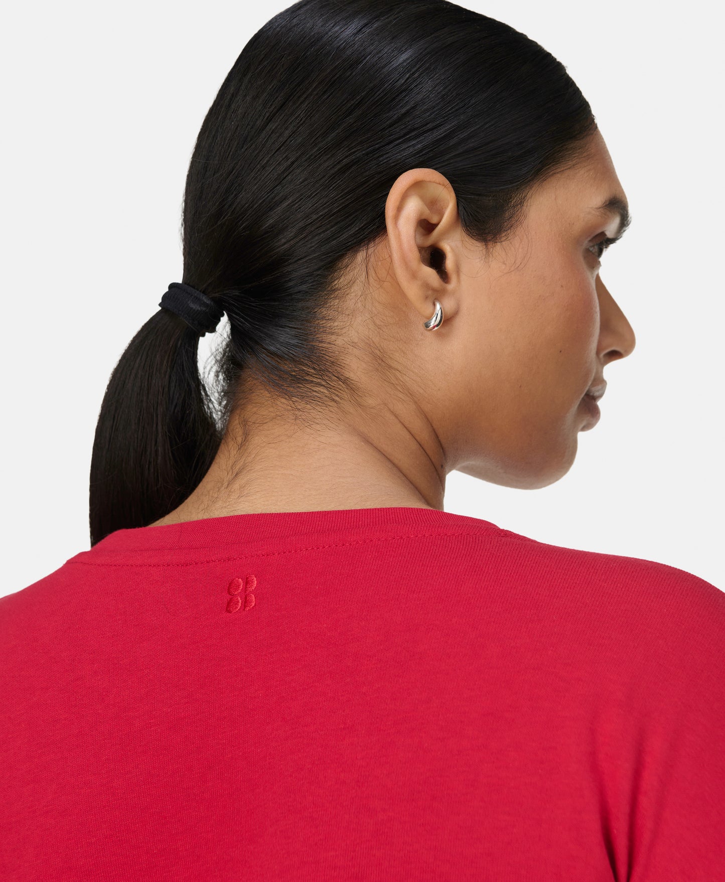 After Class Longline Sweatshirt in Pepper Red