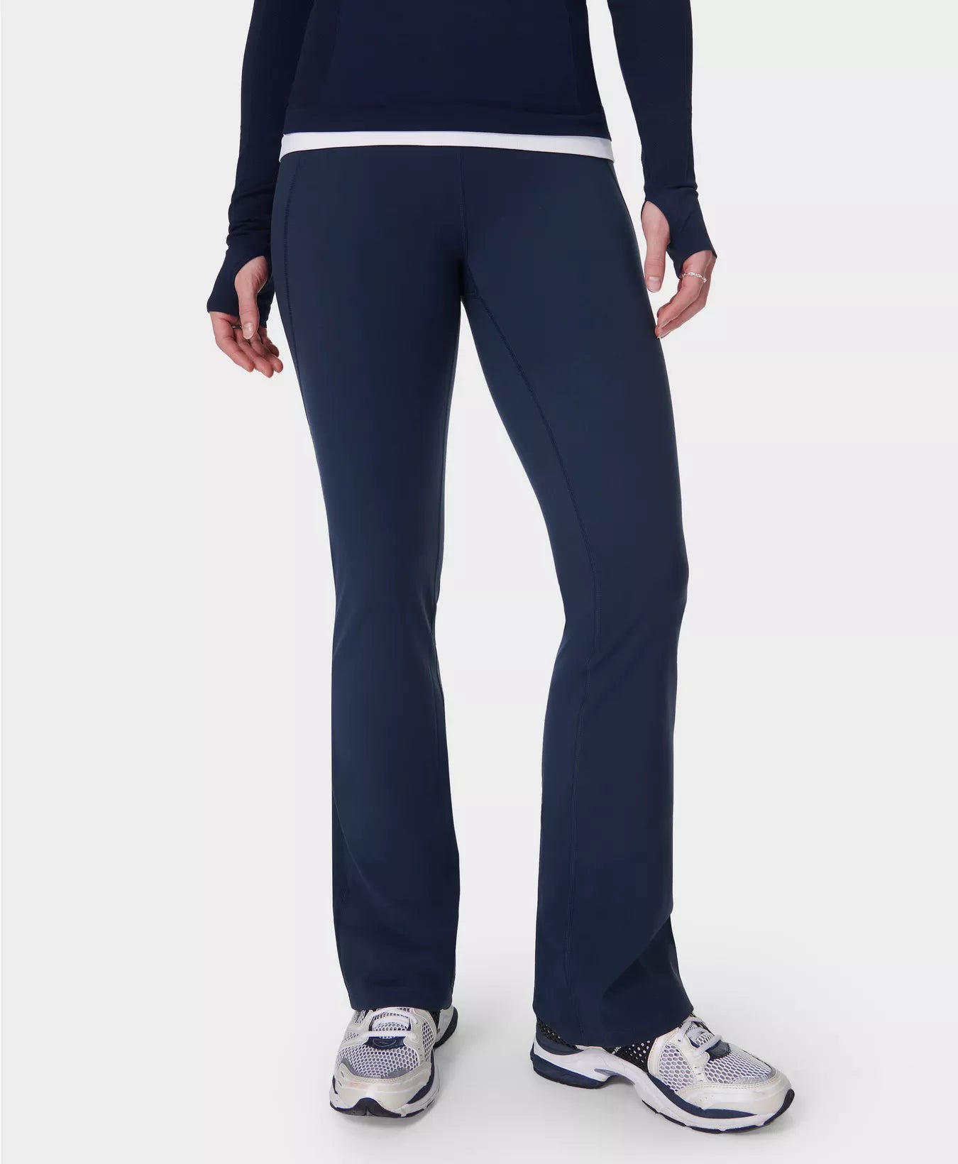 Power 32" Bootcut Workout Trouser in Navy Blue