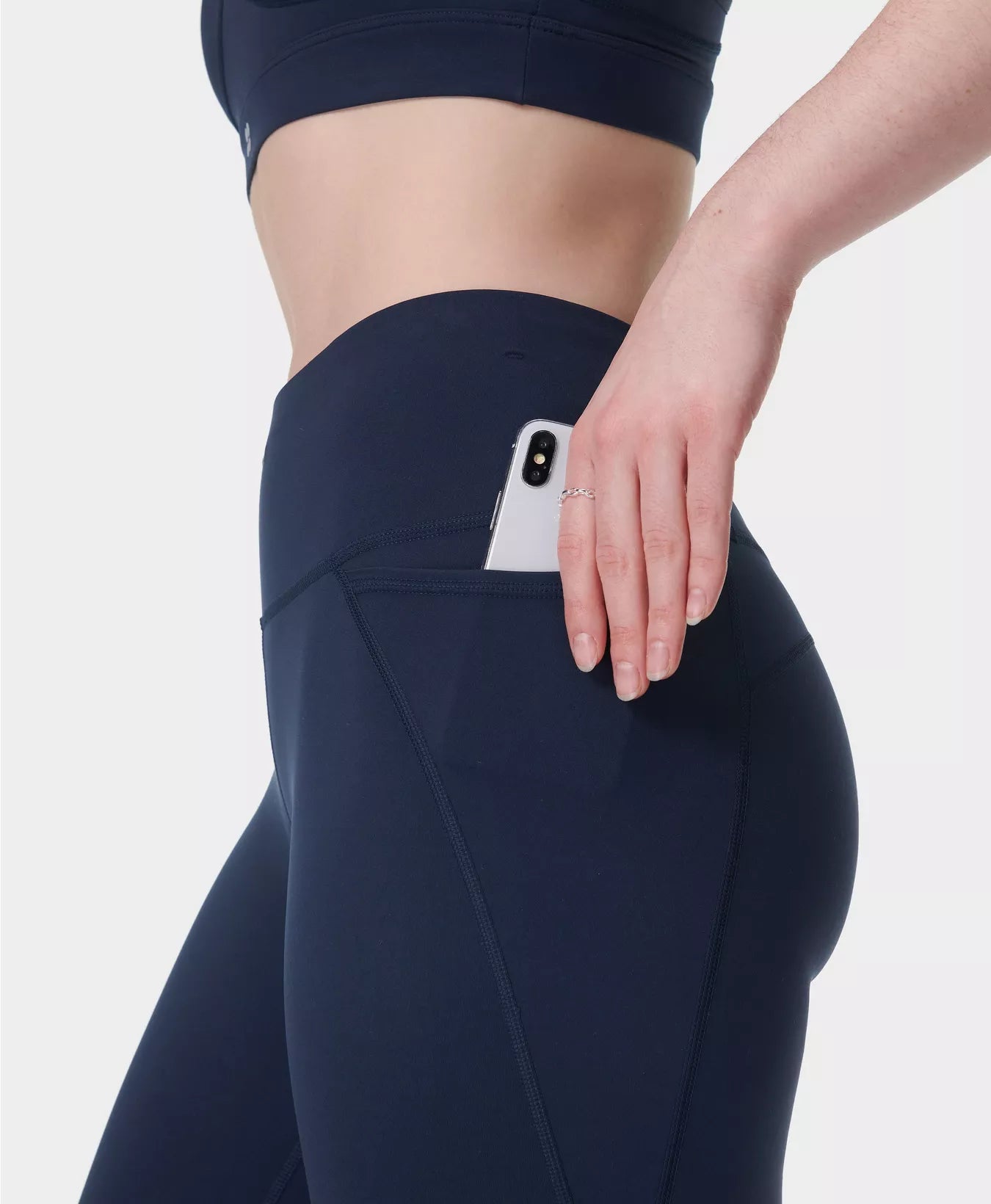 Power 32" Bootcut Workout Trouser in Navy Blue