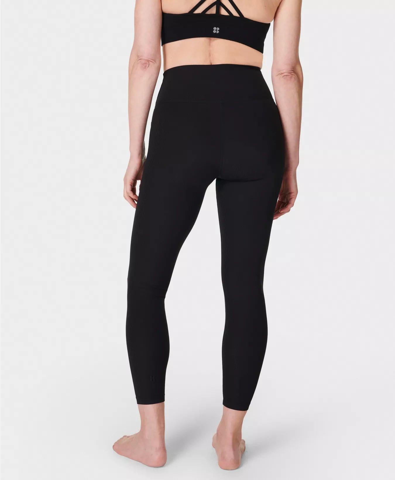 Glow Rib 7/8 Leggings in Black