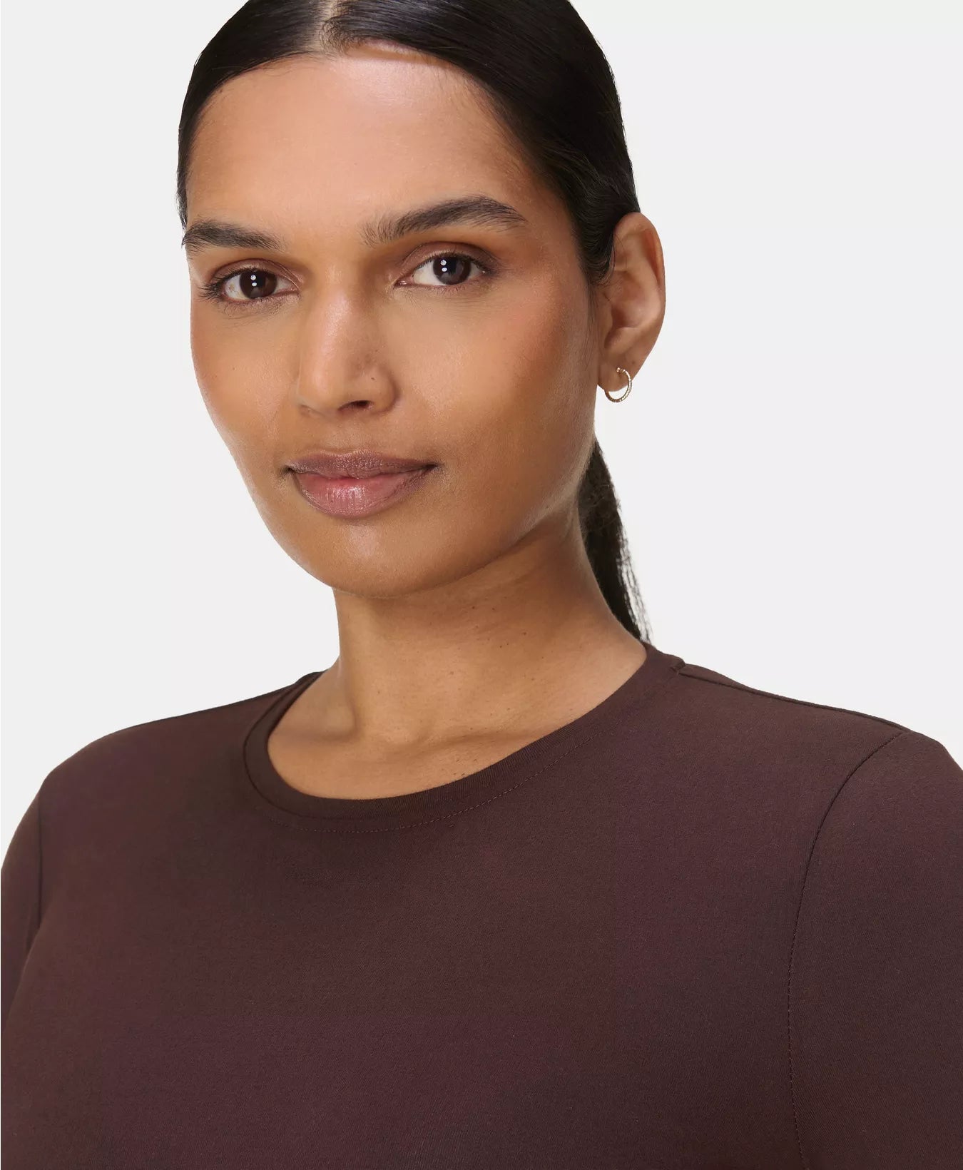 Essential Sculpt Long Sleeve Top in Sable Brown