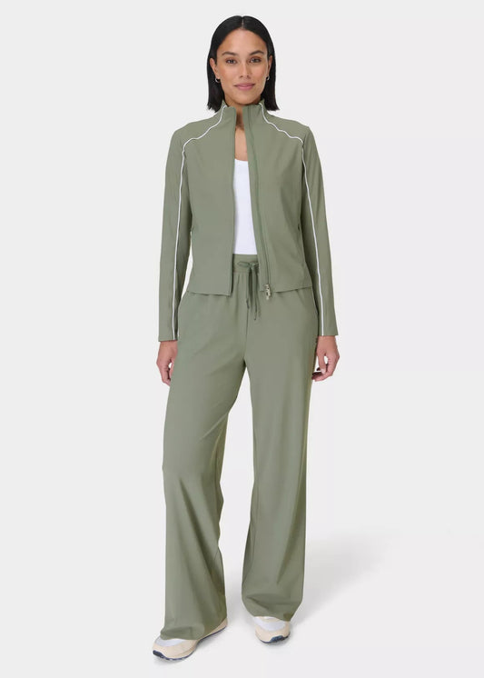 ANYTIME EXPLORER ZIP UP - WILLOW GREEN - SWEATY BETTY