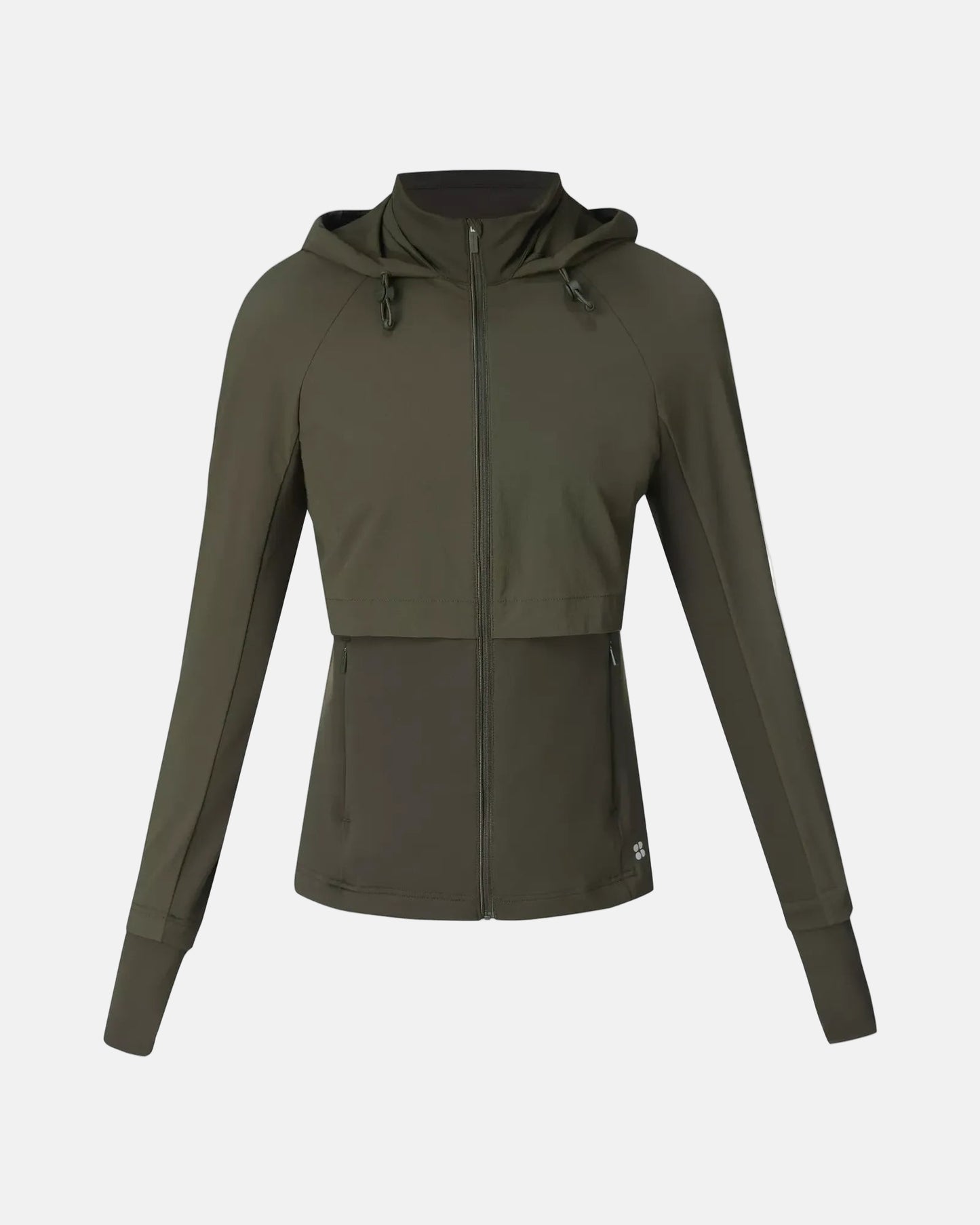 Pro Run Water Resistant Run Jacket in Nori Green