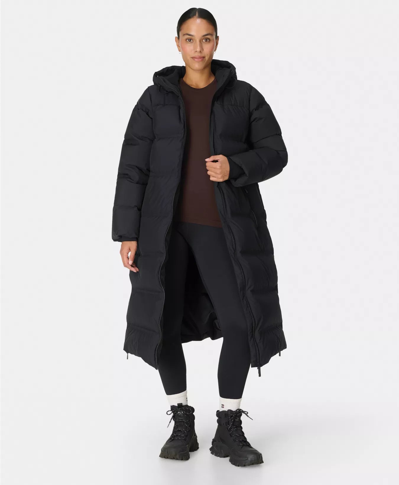 Therma Boost Heat Tech 7/8 Walking Leggings in Black