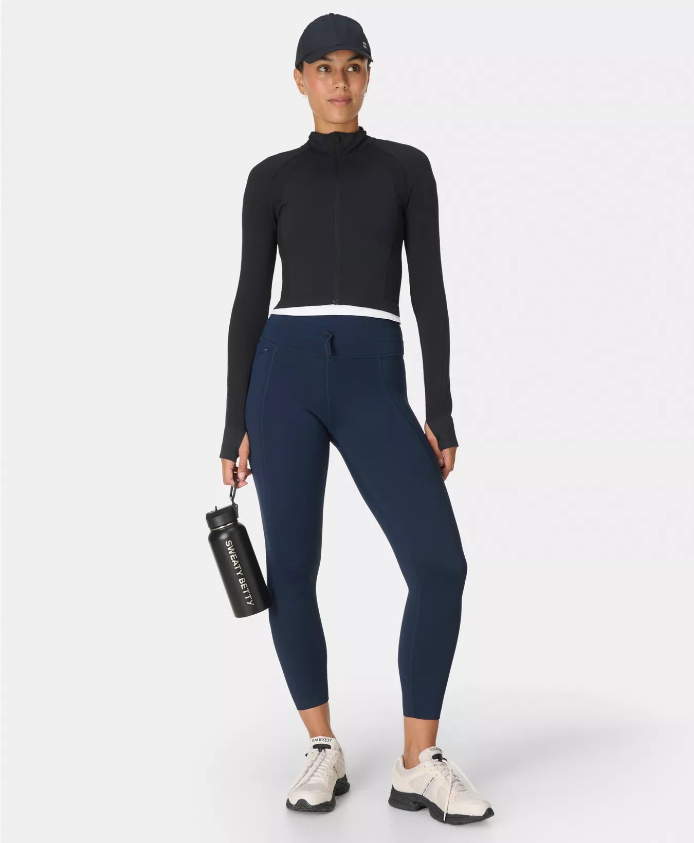 Therma Boost Heat Tech 7/8 Walking Leggings in Navy