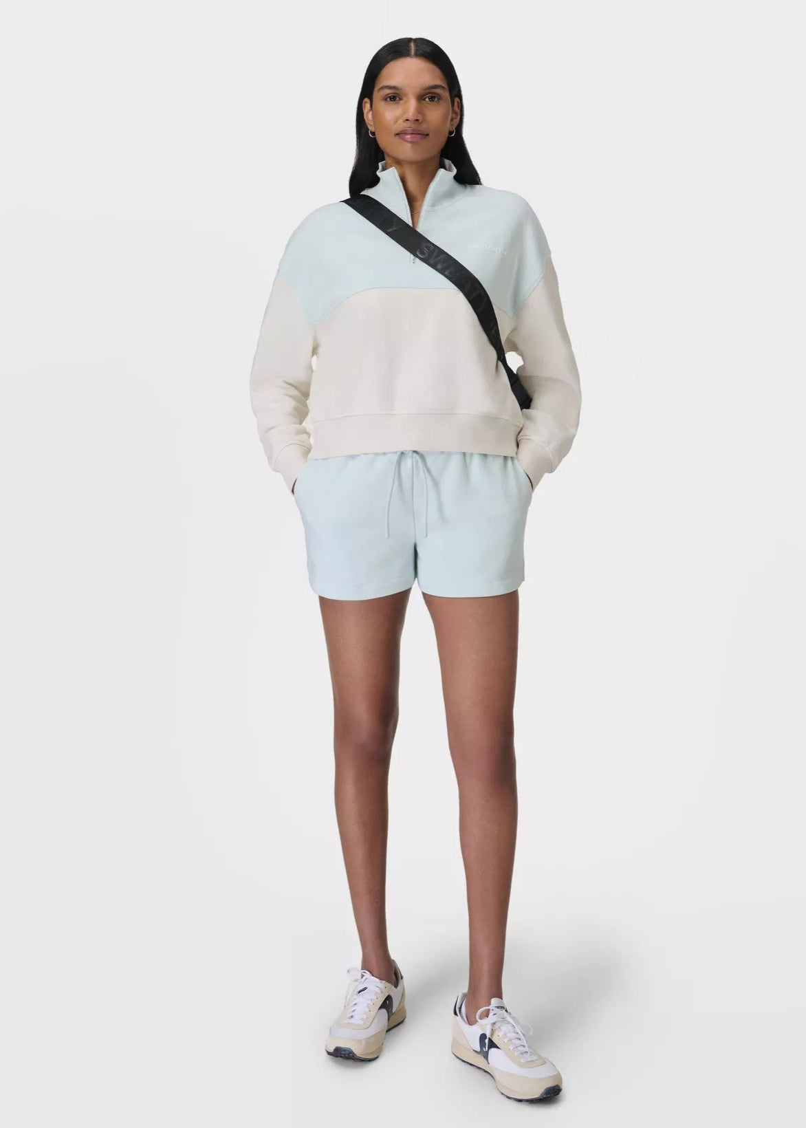 Revive boxy short - day break blue - Sweaty Betty