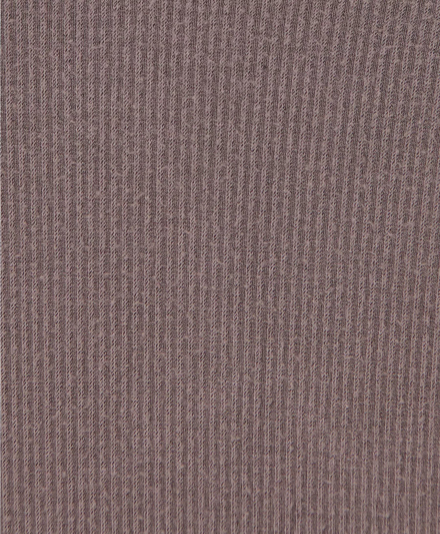 Mindful Flex Half Zip Long Sleeve Top in Taupe Brown
