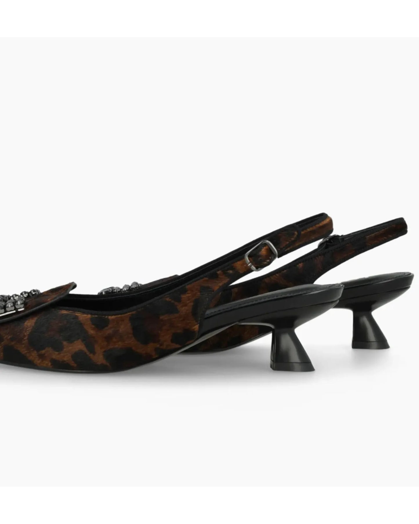 Rinola Slingback in Pony Leopard