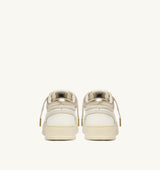 Med-Way Sneakers in Leather Color Marshmallow and Platinum