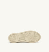 Med-Way Sneakers in Leather Color Marshmallow and Platinum
