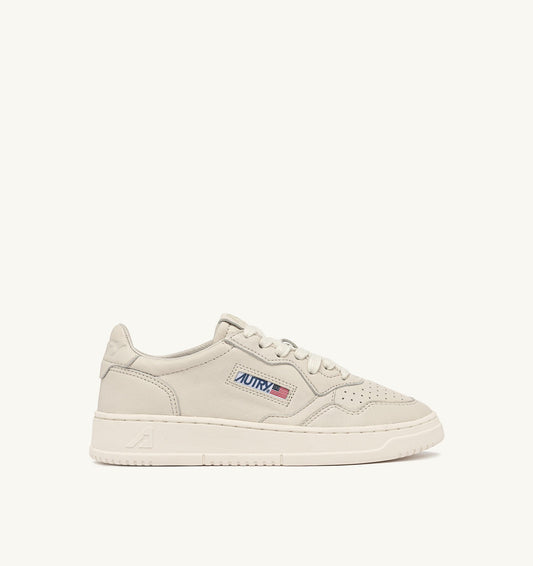 Medalist Low Sneakers in Winter White Napa Leather