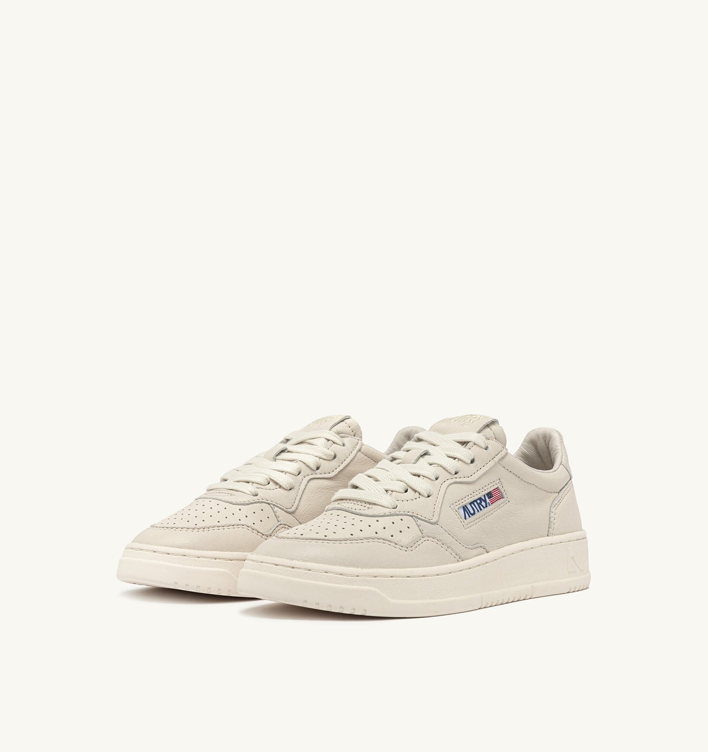 Medalist Low Sneakers in Winter White Napa Leather