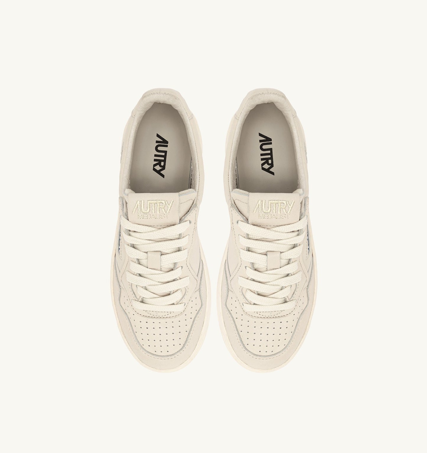 Medalist Low Sneakers in Winter White Napa Leather