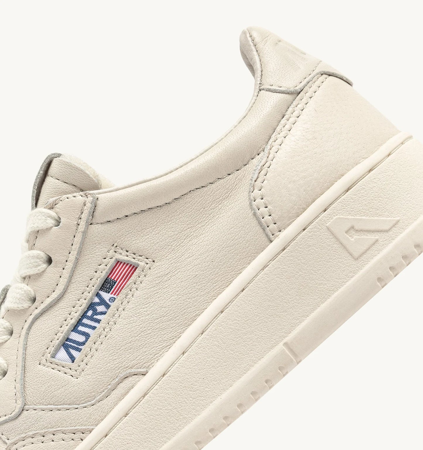 Medalist Low Sneakers in Winter White Napa Leather