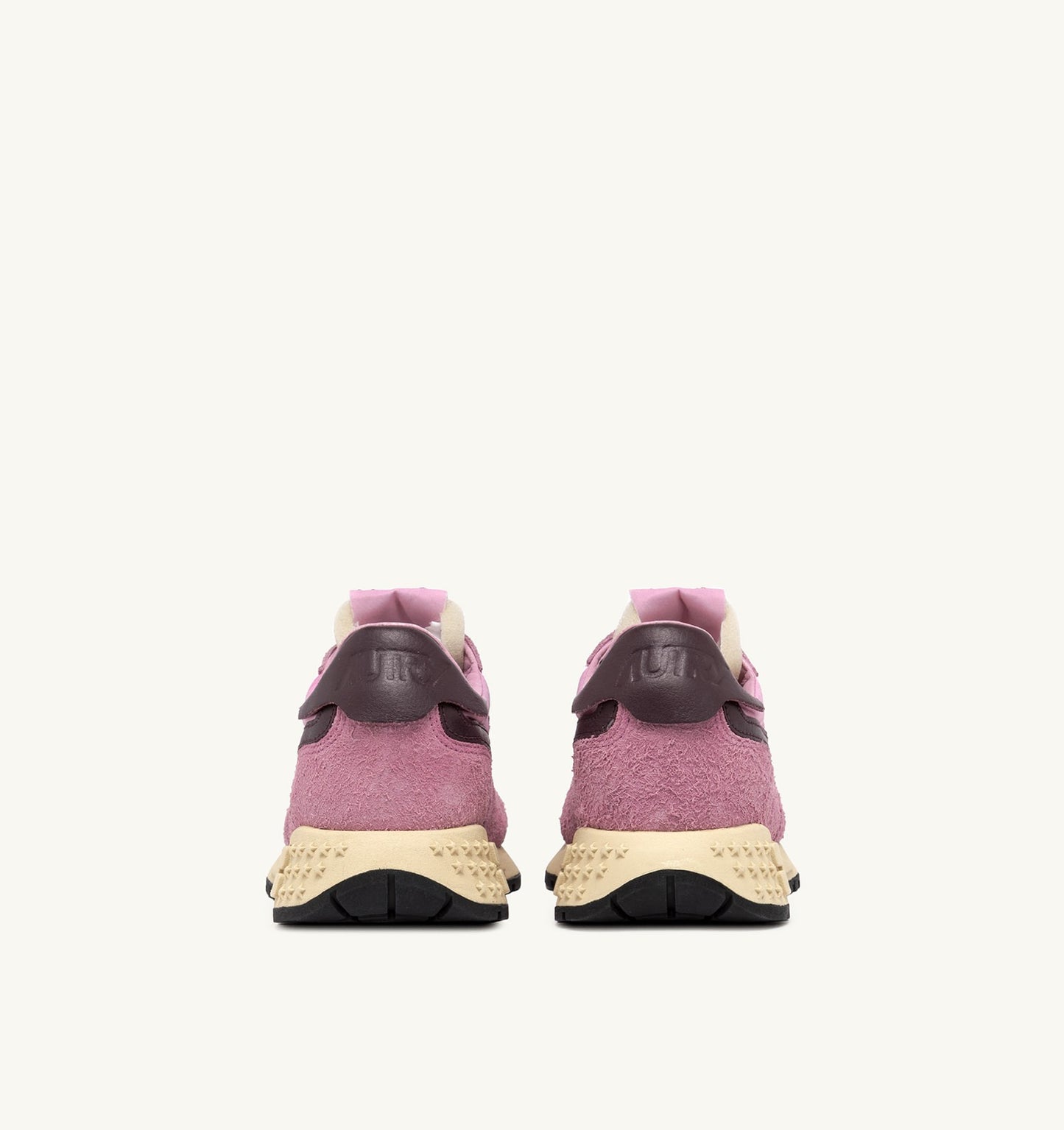 REELWIND LOW SNEAKERS IN ROSEATE AND ROSE SUEDE AND NYLON - AUTRY