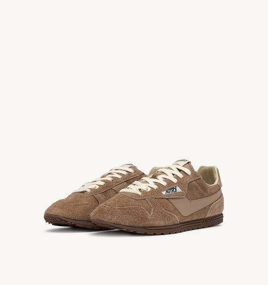 Windspin Sneakers in Suede Leather   Peanut