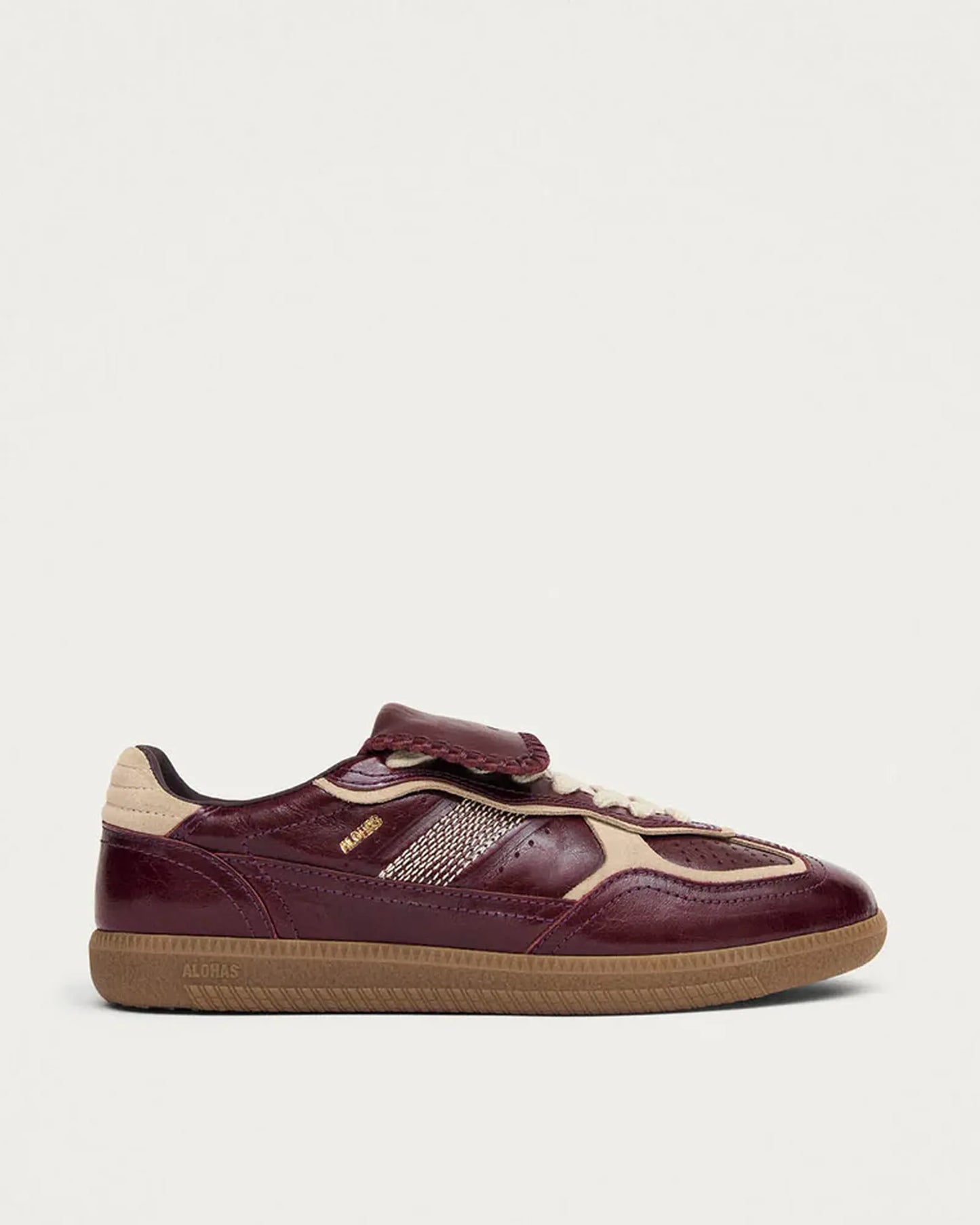 TB490 Club Patent Leather Sneakers in Deep Burgundy