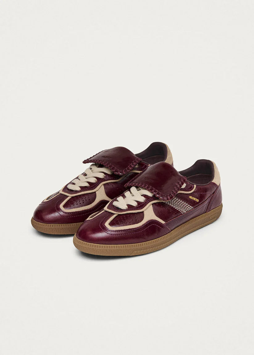 TB490 Club Patent Leather Sneakers in Deep Burgundy