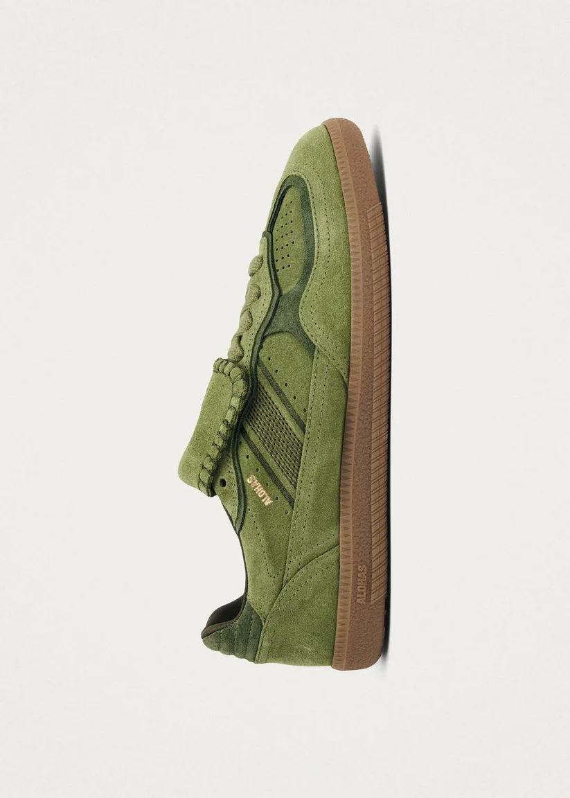 TB490 Club Suede Sneakers in Green Leather