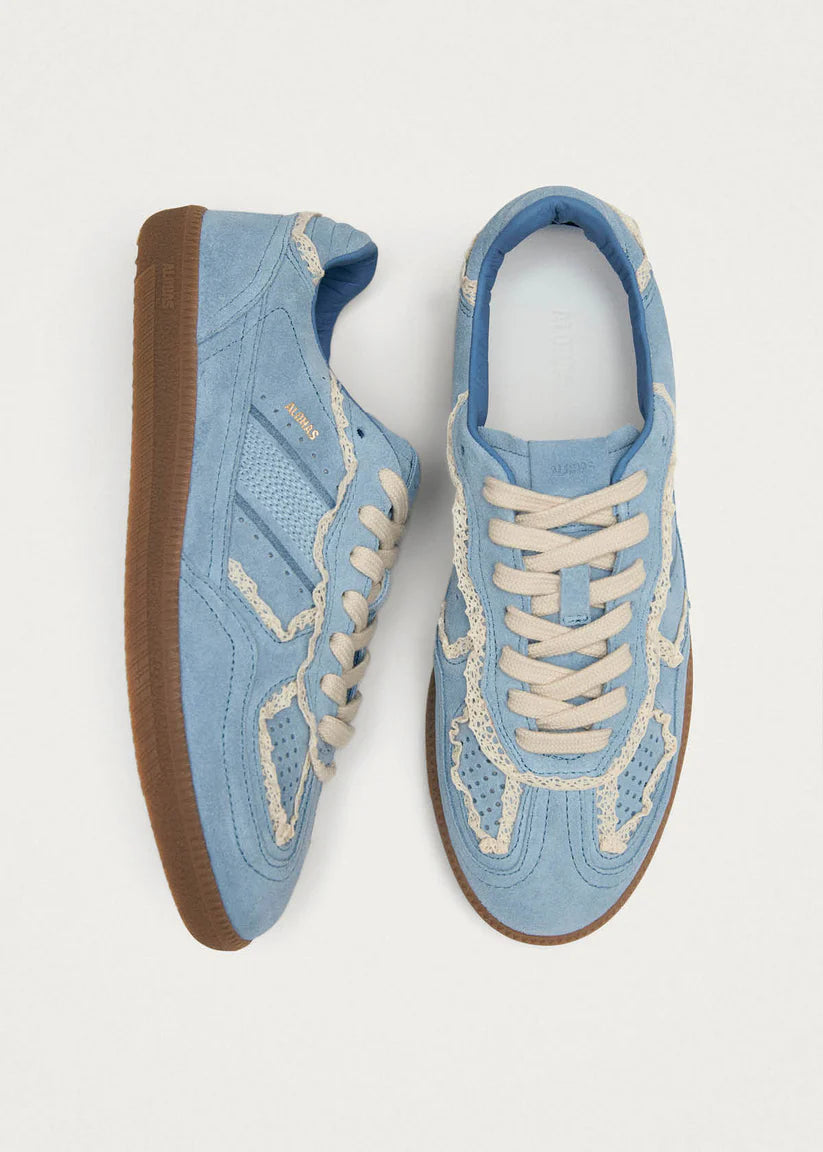 TB490 Rife Cornflower Sneakers in Blue Cream Leather