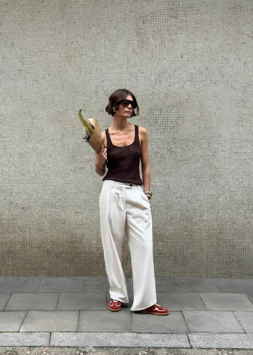 TB490 Rife Sneakers in Red Sheen Leather